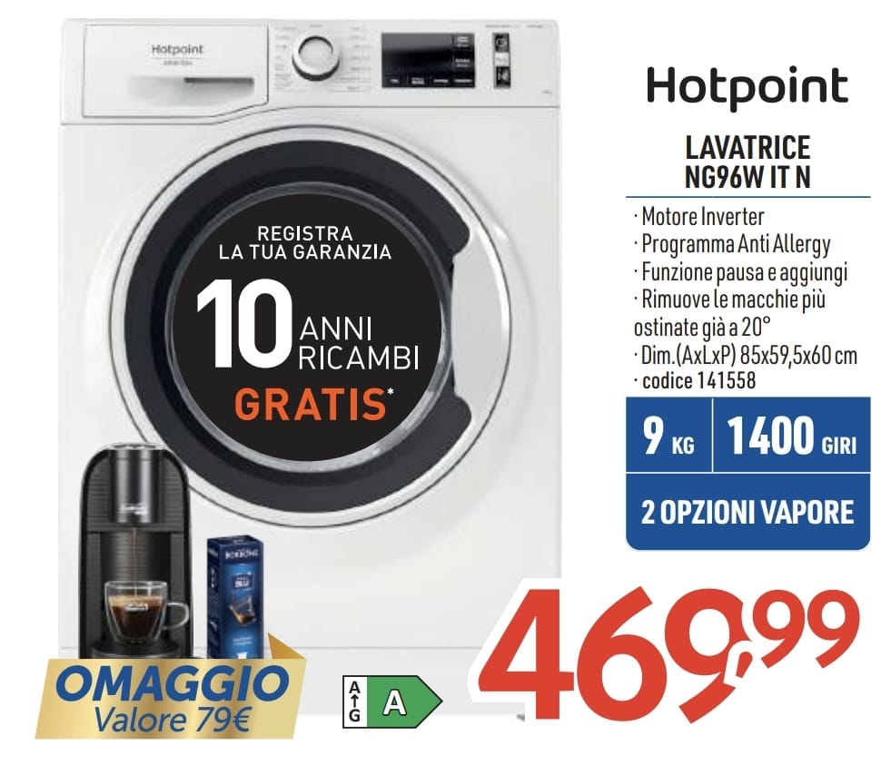LAVATRICE  HOTPOINT-ARISTON 9KG NG96WITN